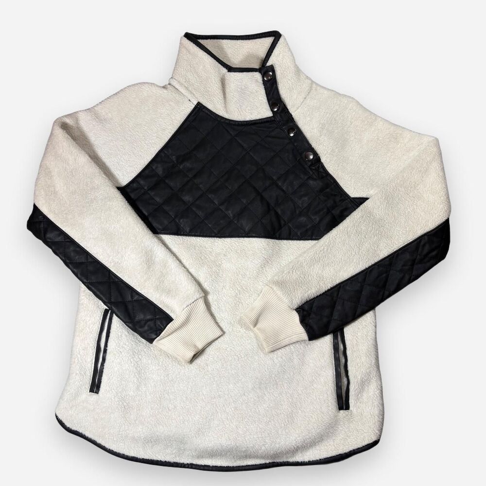 Abercrombie-fitch Women's Cream and White Sweatshirt